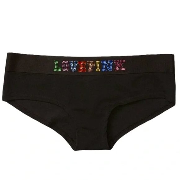 🌈 3pc LIMITED EDITION PINK 💎 BLING  Bra, Hipster, and Shortie Set 🌈 - Picture 4 of 16